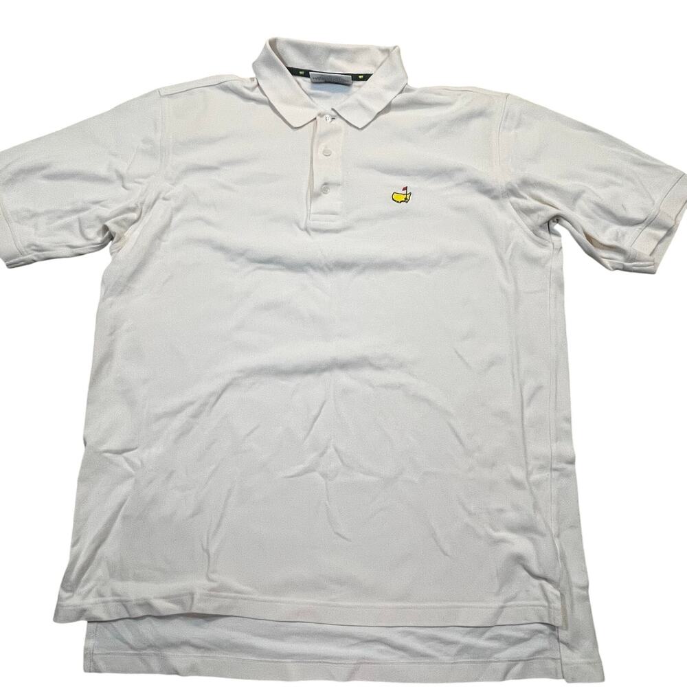 Masters Tournament Augusta National Polo Shirt XL Cream‎ Embroidered Golf Logo